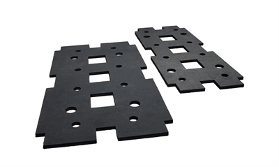 Flat gaskets in cellular rubber